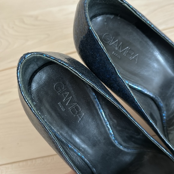 GIAMBA midnight sparkly blue pumps - size 38 - Picture 5 of 7